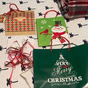 Festive Christmas Gift Bags Set